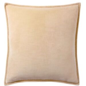Pottery Barn Used Washed Velvet Pillow
Cover, 24", Lambswool